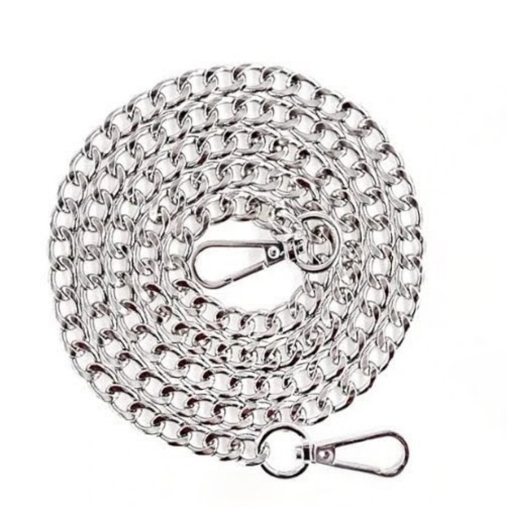 Replacement Chain Strap - 47" Silver-Tone Crossbody Bag Chain